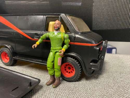Galoob 1983 ATEAM Van with BA Baracus Action Figure *RARE*